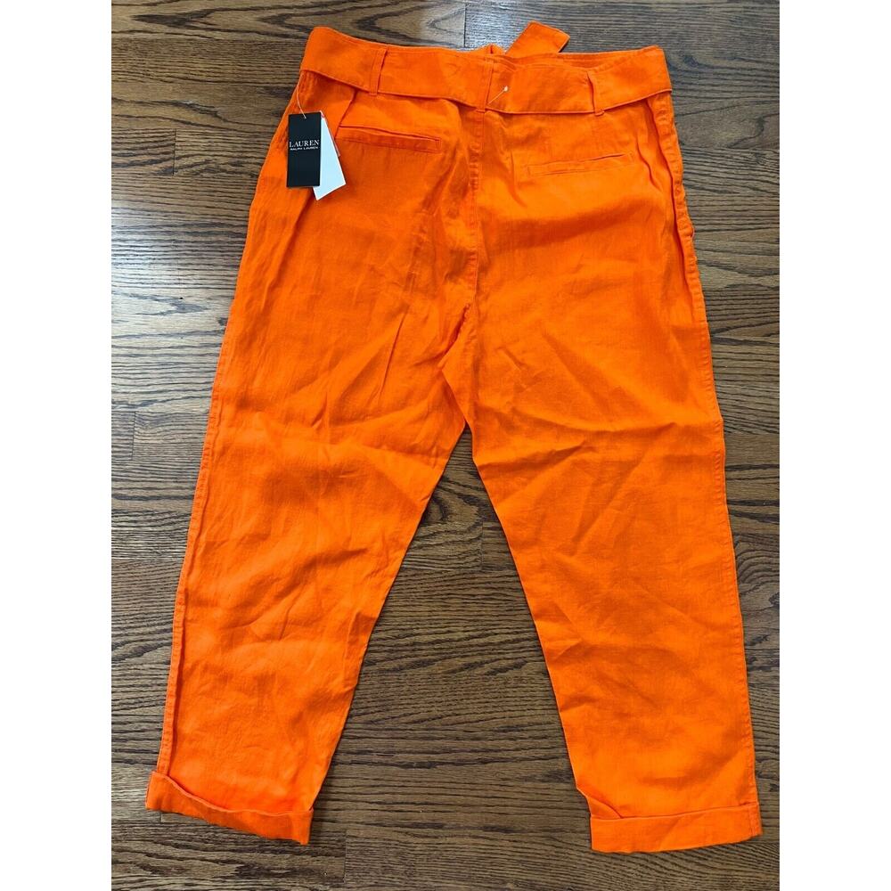 Lauren Ralph Lauren Women's Orange Pants Size 12 NWT $100 - Picture 11 of 16